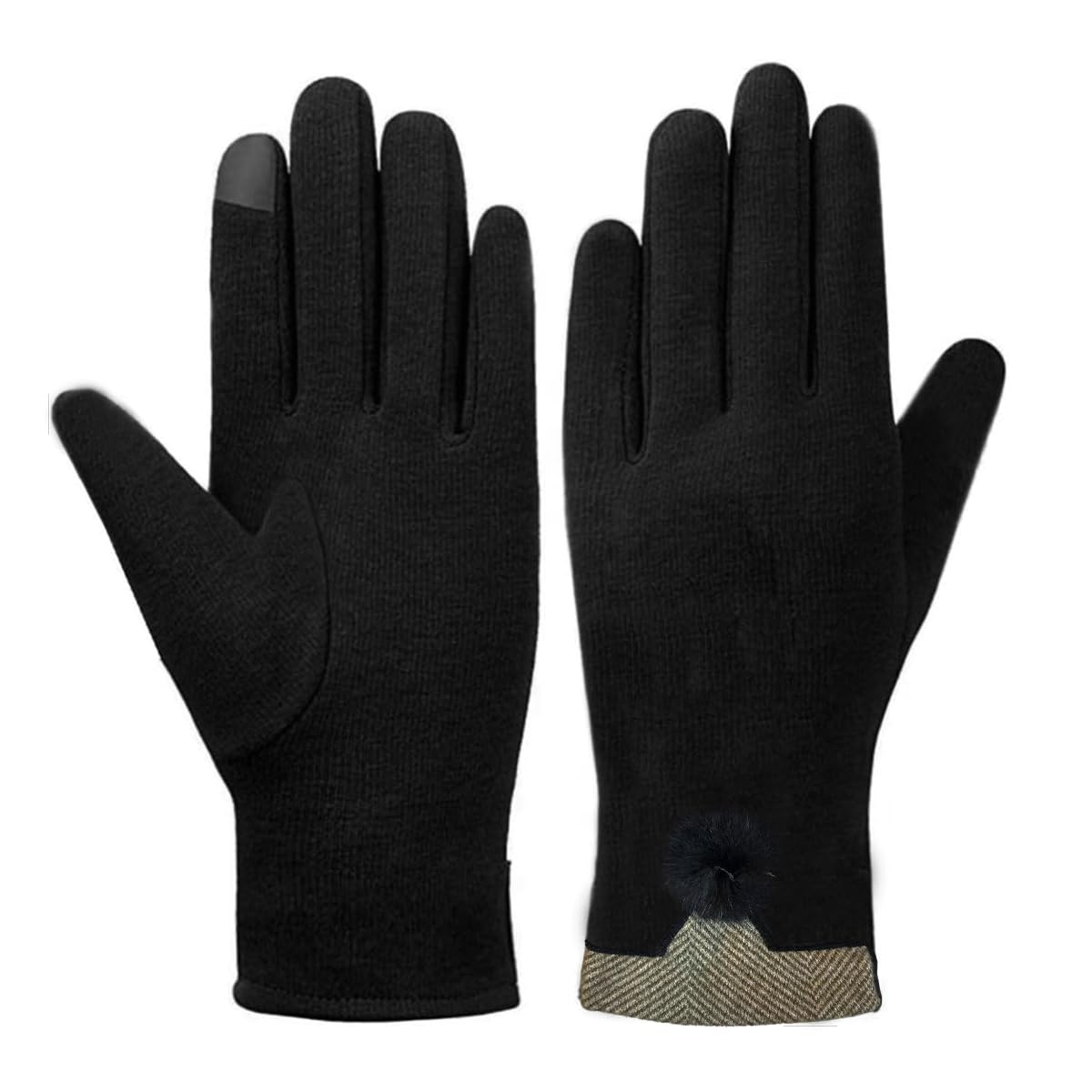 PALAY Winter Gloves for Women Warm Fleece Gloves for Girls, Winter Warm Thermal Fleece Lined Cycling Gloves Winter Outdoor Warm Gloves (Black, L) PALAY Winter Gloves for Women Warm Fleece Gloves for Girls, Winter Warm Thermal Fleece Lined Cycling Gloves Winter Outdoor Warm Gloves (Black, L)